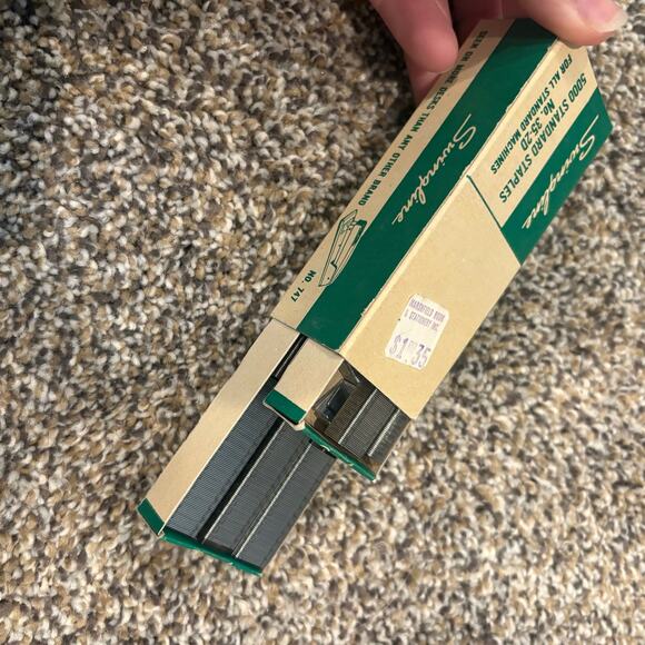 The Swingline 747 Vintage Mini Stapler Gray Metal with Pack of Staples 35-2D - Picture 4 of 8